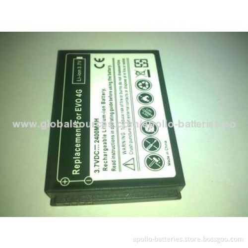 Mobile Phone Battery for HTC EVO 4G/G6/G8/G9, 2000mAh